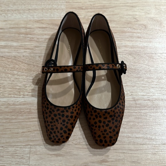 Rare Ann Taylor Leopard Mary Jane Flats 8.5 - Picture 14 of 15